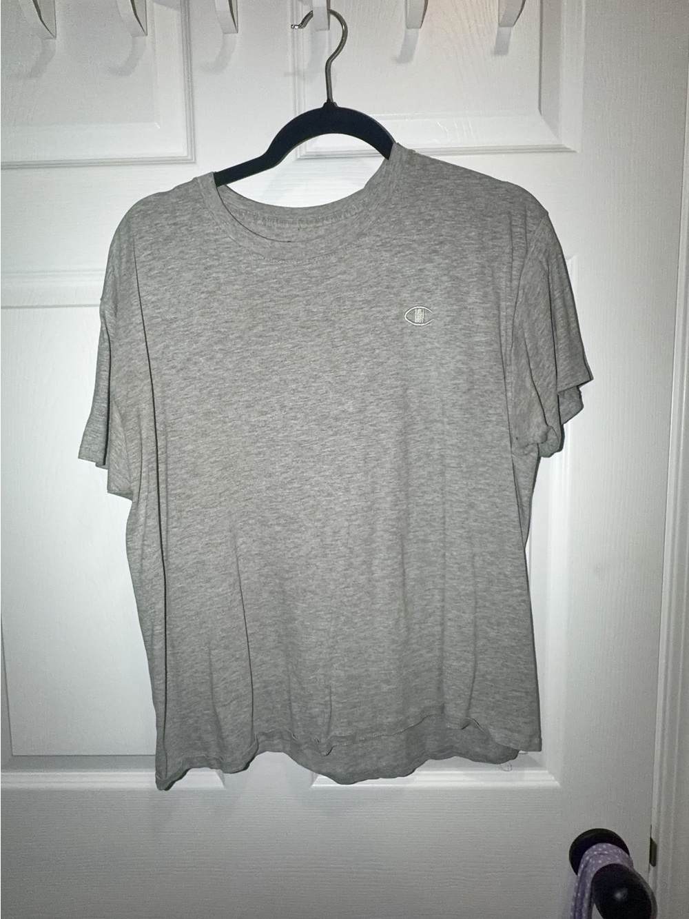 Champion Heather Gray Short Sleeve Crew Tee